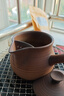 容山堂麥飯石粗陶罐罐茶新款煮茶器帶蓋烤奶茶罐電陶爐圍爐煮茶爐 麥飯石煮茶器-帶蓋火焰燒 800ml 曬單實(shí)拍圖