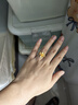 周生生桂花黃金戒指 生生有囍足金花卉婚嫁結婚三金開(kāi)口戒 94447R計價(jià) 3.75克(含工費160元) 曬單實(shí)拍圖