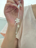 老鳳祥珍珠蝴蝶純銀發(fā)簪女士古風(fēng)國潮桃花頭飾情人節禮物送女友女生老婆 珍珠蝴蝶桃花枝流蘇發(fā)簪 曬單實(shí)拍圖