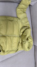 巴拉巴拉（BALABALA）童裝兒童羽絨服兩件套男童女童寶寶冬裝連帽外套 綠白色調00341 110 充絨量35g 曬單實(shí)拍圖
