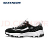 斯凱奇（Skechers）奧利奧熊貓鞋丨老爹鞋男女經(jīng)典黑白復古春夏輕便潮流增高運動(dòng)休閑 男款-BKW/黑色/白色 42 曬單實(shí)拍圖