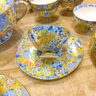 鴻喜盛世宮廷琺瑯彩萬(wàn)花餐具套裝奢華碗盤(pán)組合餐具高檔骨瓷碗盤(pán)餐具套裝 琺瑯彩【金地萬(wàn)花~10人】70件 曬單實(shí)拍圖