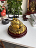 福格達（FUGEDA）八方來(lái)財銅金蟾擺件招財三足金蟬店鋪開(kāi)業(yè)禮物辦公室桌面裝飾品 黃銅款-中號【高檔禮盒】 曬單實(shí)拍圖