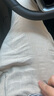 無(wú)印良品（MUJI）男式 漢麻 水洗 錐形褲 男士長(cháng)褲子夏季休閑褲男款男裝 AE0ZPC5S 淡黃色 XL (180/92A) 曬單實(shí)拍圖