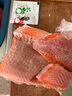 百味殿新鮮新疆三文魚(yú) 生鮮刺身生魚(yú)片海鮮水產(chǎn)冷凍冰鮮中段三文魚(yú)去皮 【特級厚魚(yú)】?jì)糁卸握麎K 1200g 曬單實(shí)拍圖