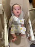 曼樂兔寶寶餐椅嬰兒0-6歲多功能二合一搖椅嬰幼兒折疊便攜式吃飯餐桌椅 棕色【搖搖椅+萬向輪+可坐可躺】 寶寶生日禮物 曬單實拍圖