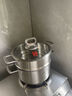 康巴赫蒸湯鍋4代真鈦0涂層316L不銹鋼家用加厚燉蒸鍋24cm電磁爐燃?xì)馔ㄓ?曬單實(shí)拍圖