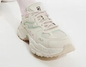 斐樂(lè )（FILA） 【楊冪同款】女鞋情侶運動(dòng)鞋情人節蕨草鞋休閑鞋老爹鞋情侶鞋 豆腐白/瑚草綠-TS【女款】 37.5 曬單實(shí)拍圖