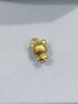 周大生黃金吊墜女足金硬金心動(dòng)小熊掛墜生日禮物送女友 1.15g 曬單實(shí)拍圖