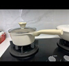 紅廚鈦陶瓷奶鍋帶蒸格寶寶輔食鍋20cm嬰兒小奶鍋不粘鍋燃?xì)庠铍姶艩t用 曬單實(shí)拍圖