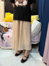 愛(ài)步（ECCO）芭蕾舞鞋女 25年新款百搭方頭淺口單鞋瑪麗珍女鞋 舞悅234343 黑色23434301001 37 曬單實(shí)拍圖