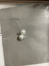 海蒂11-12mm圓形S925銀淡水珍珠耳釘女大顆珍珠素釘耳飾送女友禮物 曬單實(shí)拍圖