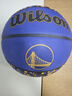 NBAWilson官方-金州勇士成人7號水泥地橡膠籃球 勇士-7號橡膠籃球 曬單實(shí)拍圖