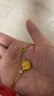 薇笑珠寶18k金DIY萬(wàn)能扣頭彩金玫瑰金手鏈項鏈扣情人節禮物送女友老婆紀念 K黃 曬單實(shí)拍圖