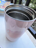 膳魔師（THERMOS）不銹鋼保溫杯女士芭蕾系列便攜咖啡杯子高顏值情侶水杯生日禮物 浪漫粉 420ml 隨行杯 曬單實(shí)拍圖