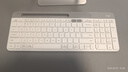羅技（Logitech）時尚系列 K580 鍵盤 藍牙鍵盤 辦公鍵盤 無線鍵盤 便攜超薄鍵盤 筆記本鍵盤 平板鍵盤 芍藥白 曬單實拍圖