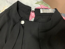 尚都比拉立領(lǐng)雪紡衫女裝新春高級感長(cháng)袖襯衣顯瘦套頭上衣 黑色 XL  曬單實(shí)拍圖