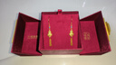 六福珠寶足金福祿蓮花鎏彩工藝葫蘆流蘇黃金耳飾耳環(huán)耳墜計價(jià) F41TBGE0001 11.42克(含工費1462元) 曬單實(shí)拍圖