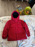 鴨鴨（YAYA）兒童羽絨服男童女童2025年冬季新款休閑連帽短款童裝保暖外套HY 國旗紅色 150 150/72(150) 曬單實(shí)拍圖