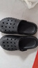 潔麗雅手術(shù)室專(zhuān)用洞洞鞋男士夏季外穿防滑EVA防臭沙灘涼鞋包頭醫用拖鞋 黑色 【2.0 升級款｜99%抗菌防臭】 42-43 【標準碼】 曬單實(shí)拍圖