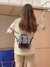 畫(huà)極（HUAJI）雙肩包女復古牛仔通勤背包時(shí)尚百搭手提斜挎包可愛(ài)新款小眾包包 復古背包【牛仔藍】 曬單實(shí)拍圖