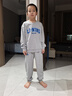 李寧童裝兒童運動套裝男女小大童籃球系列衛(wèi)衣衛(wèi)褲套裝140YWEV019-1 曬單實拍圖