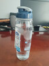 樂(lè )扣樂(lè )扣（LOCK&LOCK）便攜式提繩防漏塑料運動(dòng)水杯子手提式塑料壺水杯男水杯女 透明色 700毫升 曬單實(shí)拍圖
