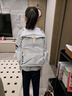 Lee高顏值書(shū)包女初中生大容量休閑雙肩包大學(xué)生電腦背包 淺藍色 曬單實(shí)拍圖