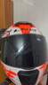 LS2情侶摩托車(chē)頭盔男女機車(chē)賽車(chē)四季全盔兒童盔防霧大尾翼802 特白/桔摩擦 2XL(建議57-58頭圍) 曬單實(shí)拍圖