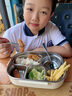 雙槍（Suncha）鈦健康飯盒小學(xué)生上班族可微波爐比316好不銹鋼餐盒1.5L配保溫袋 曬單實(shí)拍圖