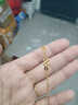 中銀億金蝴蝶結黃金吊墜女愛(ài)心玫瑰足金項鏈套鏈生日情人節禮物送女友老婆 蝴蝶結愛(ài)心玫瑰套鏈 金重約7.5g 曬單實(shí)拍圖