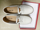 Walker Shop奧卡索復(fù)古小白鞋女鞋春夏時(shí)尚德訓(xùn)鞋女士運(yùn)動(dòng)休閑板鞋女V141001 曬單實(shí)拍圖