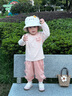 幼歌（YOUGE）嬰幼兒2025秋季親膚透氣遮陽(yáng)帽寶寶卡通小動(dòng)物漁夫帽潮米白小兔48cm(1-3歲/適合頭圍46-50cm) 曬單實(shí)拍圖