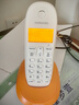 摩托羅拉（Motorola）數字無(wú)繩電話(huà)機 無(wú)線(xiàn)座機 子母機 單機 辦公家用 來(lái)電顯示 三方通話(huà) C1001XC(橙色) 曬單實(shí)拍圖