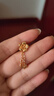 HONEYGOLD 蜜金珠寶 黃金吊墜足金古法文玩游園驚蝶手串HGG1848工費110元/件 3.44g 曬單實(shí)拍圖