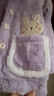 紫色花語(yǔ)【暖呼呼法蘭絨】?jì)和屡汉鹘q秋冬加厚保暖家居服紫色120 曬單實(shí)拍圖