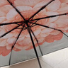 蕉下（beneunder）防紫外線(xiàn)遮陽(yáng)傘三折雙層黑膠晴雨傘防曬傘BM664花椿 曬單實(shí)拍圖