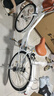 361度城市自行車(chē)女學(xué)生公主單車(chē)通勤6-18歲大兒童舒適腳踏帶車(chē)簍后座架 98%免安裝【輻條輪-奶油白】 24英寸 薦身高145-170cm/8-18歲 送騎行禮包/98%免安裝 曬單實(shí)拍圖
