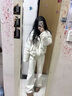 汐菡（XIHAN）棉服外套秋冬款女學(xué)生2025新款冬季女生棉襖冬天衣服羽棉衣絨服女 波點(diǎn)毛領(lǐng)加厚短款米白色 均碼 （可聯(lián)系客服備注碼數） 曬單實(shí)拍圖