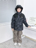 雅鹿親子裝兒童羽絨服男童女童2025新款大童洋氣冬季加厚外套親子冬裝 黑綠 140 cm 曬單實(shí)拍圖
