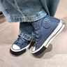 匡威（Converse） 匡威1970S新款灰色高幫防潑水字母印花男女復古帆布鞋/A09484C 棕色高幫 a09484c 37 (235mm) 曬單實(shí)拍圖