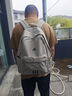 阿迪達斯adidas 男女運動(dòng)休閑雙肩包旅行包學(xué)生書(shū)包 IR9757 淡芝麻灰 曬單實(shí)拍圖