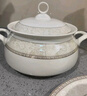 康琴（KANGQIN）金格斯餐具整套家用陶瓷餐具盤(pán)子碗碟套裝碗套裝禮盒喬遷餐具禮品 金格斯10人食配煲（推薦） 60件套 曬單實(shí)拍圖