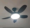 鉆石牌風(fēng)扇燈餐廳吊扇燈LED全光譜超薄客廳燈扇遙控定時(shí)帶燈風(fēng)扇吊桿36寸黑胡桃木一級(jí)能效DC5333 曬單實(shí)拍圖