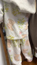 迷你木木屋兒童睡衣春夏男女童長袖家居服中小童空調(diào)服 白/粉櫻花小兔 100  曬單實(shí)拍圖