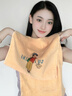 暖優(yōu)毛巾純棉洗臉家用情侶一對(duì)全棉創(chuàng)意吸水卡通可愛(ài)洗澡男女成人手巾 青春毛巾：(黃+紫+米+藍(lán))共 4條 曬單實(shí)拍圖