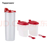 特百惠（Tupperware）廚房家用防漏大容量醬醋調味料壺密封塑料油壺無(wú)包裝盒 大油壺890ml+調料盒*2 曬單實(shí)拍圖