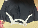 弈姿泳衣女士裙式連體游泳衣遮肚顯瘦速干泳裝 EZI21W033 黑白 S 曬單實拍圖