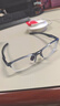 高特（OUTDO）近視運動(dòng)眼鏡足球籃球羽毛球半框眼鏡架防滑繩定制度數平光眼鏡框 62051 C261透灰藍框透灰藍黑腳套 曬單實(shí)拍圖