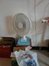美的（Midea）臺式電風(fēng)扇七葉柔風(fēng)輕音臥室宿舍廣角遠距交流定頻臺扇辦公室桌面節能省電搖頭小型電扇 FGAU40D 曬單實(shí)拍圖